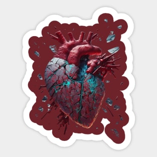 Exploding Heart Syndrome For Your Valentine Sticker